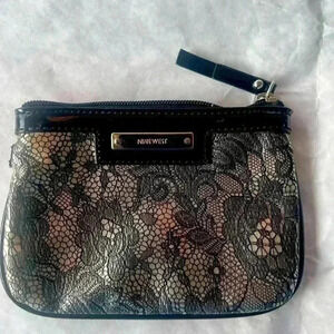 Nine West Gold Black Wristlet
